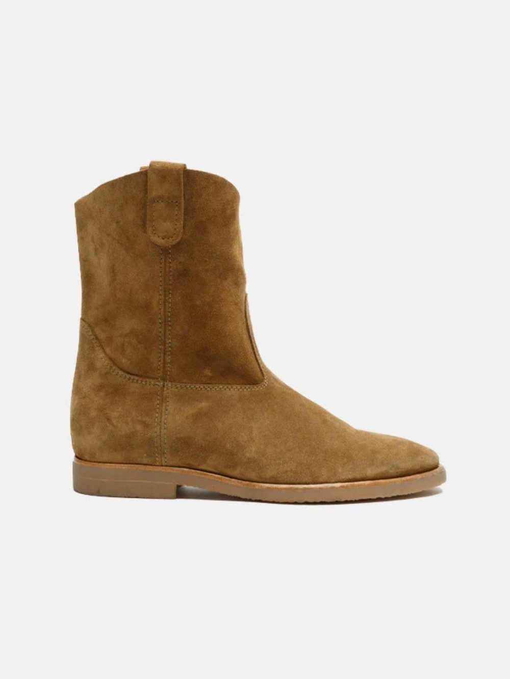 Re/Done Olive Suede 60S Camarguaise Boots